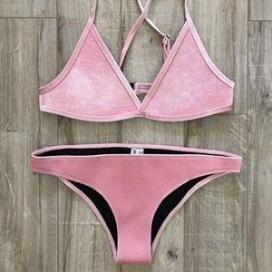 Hoaka Swimwear - Dola Pink Velvet Set